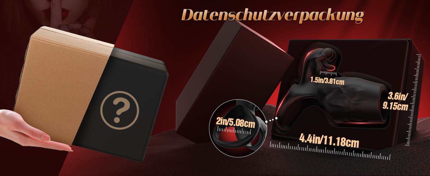 Пеніс-кільце Tagnaff з подвійною затримкою для пар: покращена стимуляція G-точки, 9 режимів, чорний