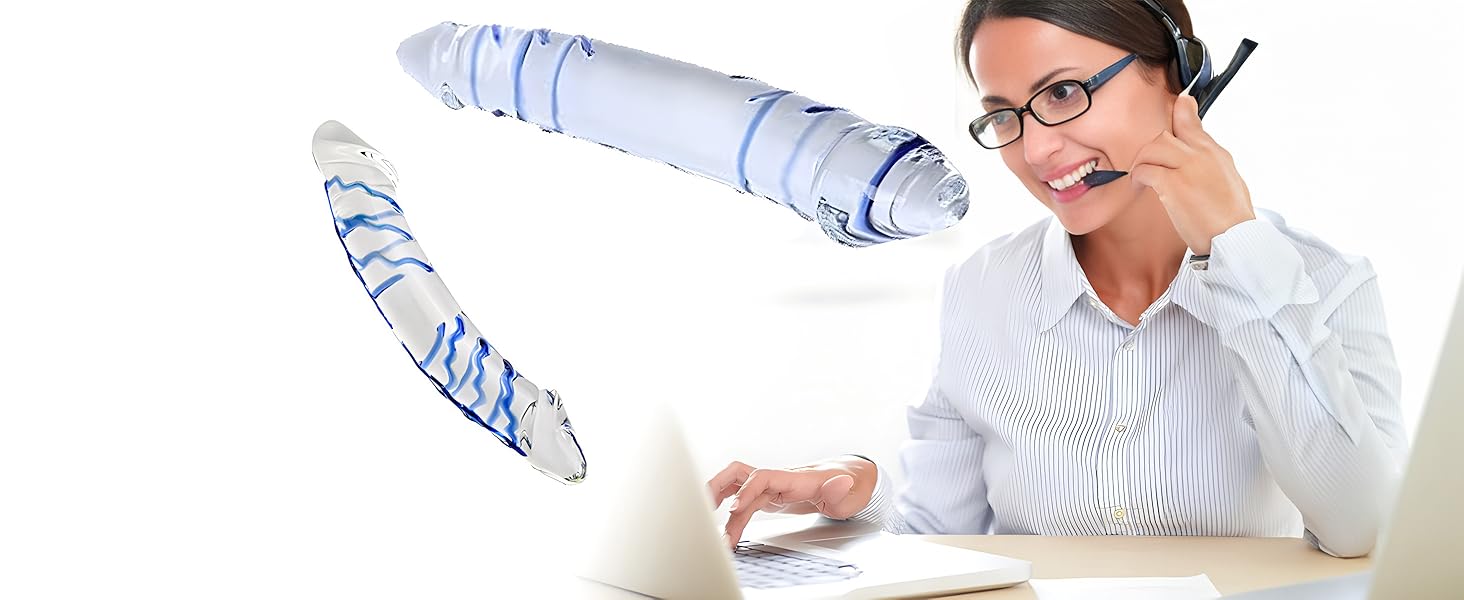 Секс-іграшка XoticPlay: дildo зі скла, анальний плагін з G-точкою, 28 см