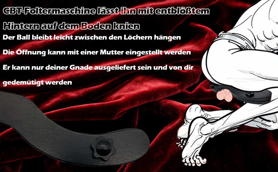 Дерев'яний пристрій для розтягування яєчок, чоловічий, регульований. Еротичний аксесуар для фетишу та ігор з підпорядкуванням