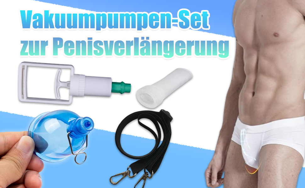Набір для тренування пеніса Penispumpe Plus: подовження та збільшення, вакуумний насос для чоловіків