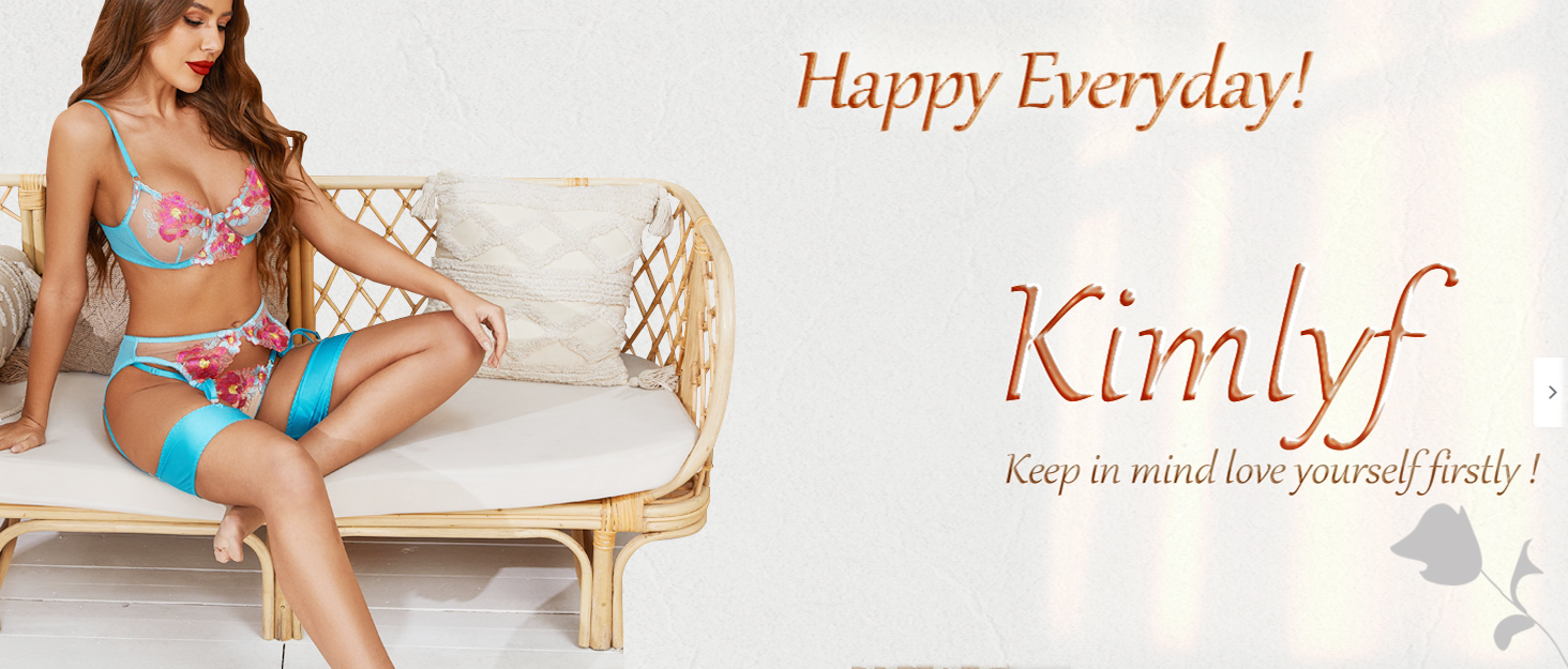 Сексуальна спідня білизна Dessous для жінок: комплект з бюстгальтером, трусиками та стрінгами з мереживом, 4 шт. (темно-синій)