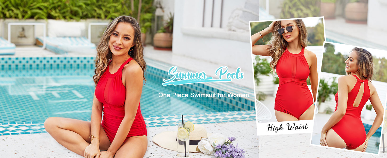 Купальник жіночий з ефектом корекції фігури (Bauchweg) Monokini з підтримкою грудей, чорний колір