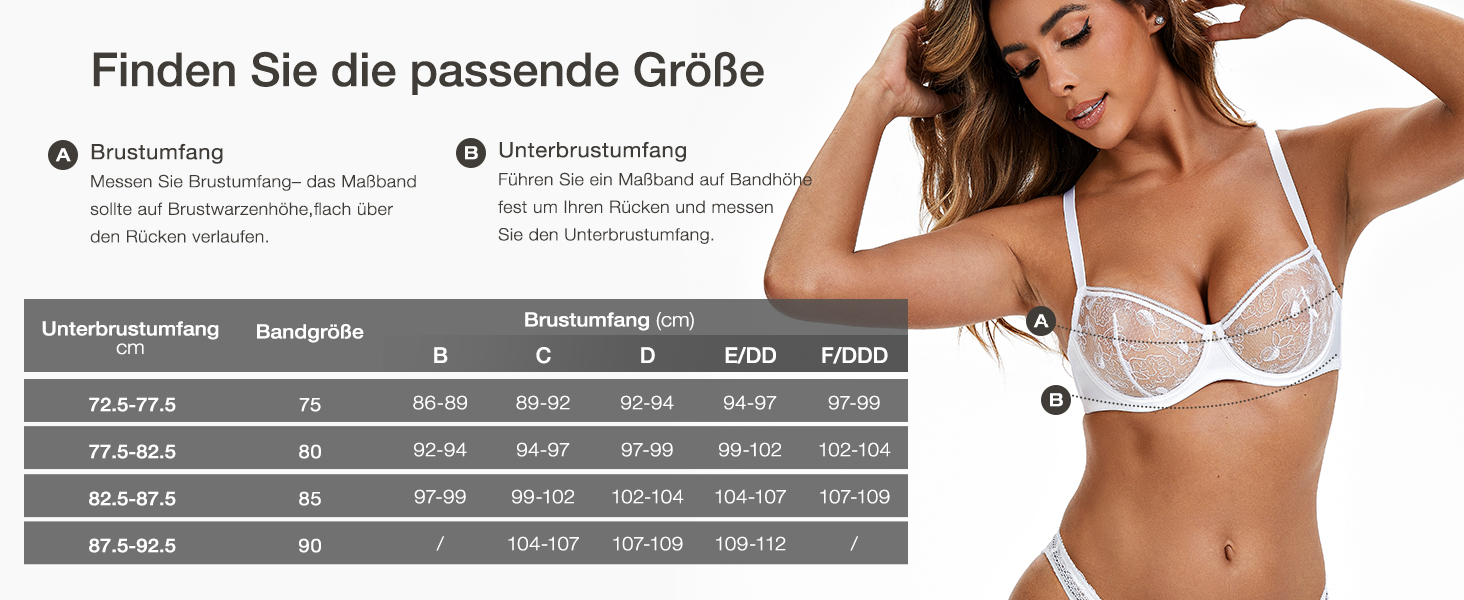 Wingslove Корсетний бюстгальтер Dirndl з кісточками для великих грудей, чорний, 85C