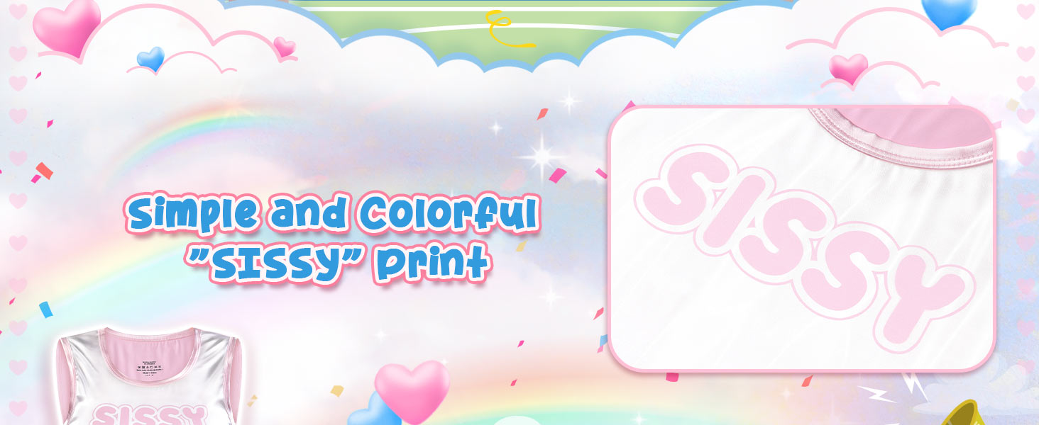 Рожевий боді-комбінезон LittleForBig Sissy з атласу, без рукавів, розмір XL