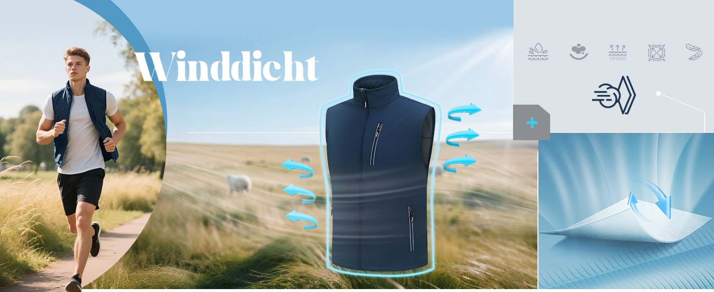 Чоловічий софтшелл жилет Outdoor Ventures для велосипеда та активного відпочинку, водонепроникний, XL, чорний