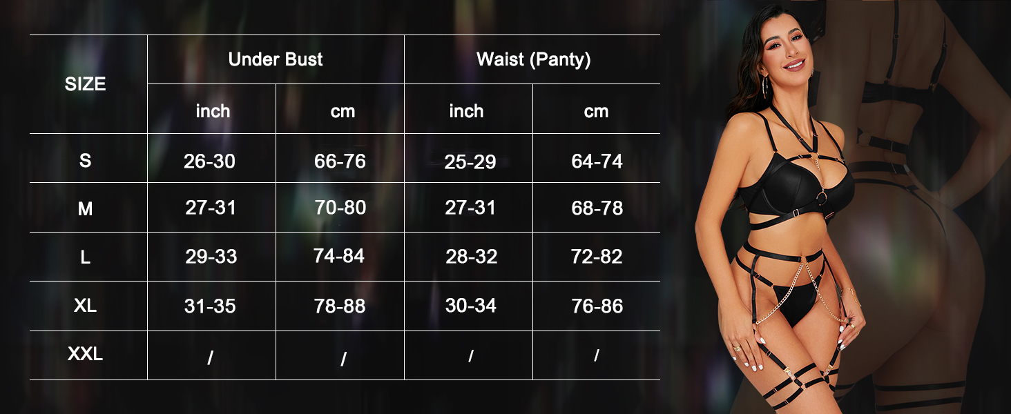 Сексуальний комплект нижньої білизни з бретельками для жінок, 7 частин: бюстгальтер з кісточками, трусики, панчохи, гетри, нагольник, ласий ланцюжок, червоний колір