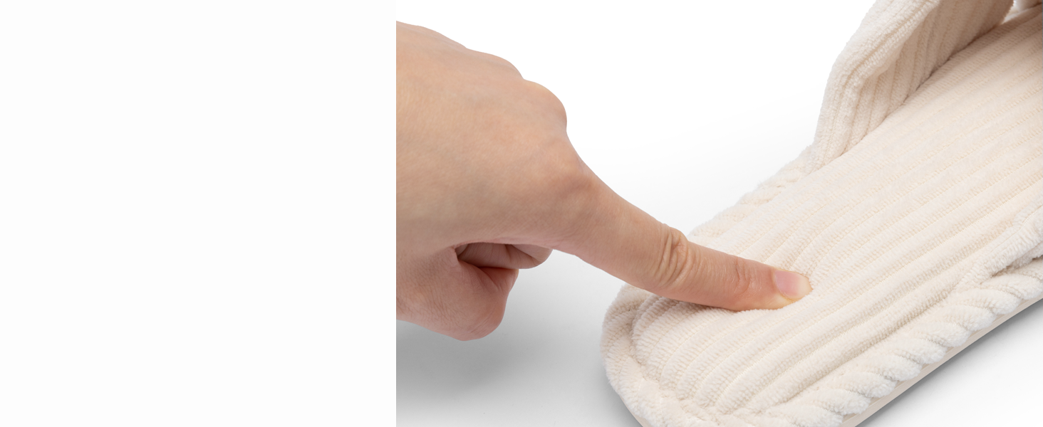 Жіночі капці Chantomoo з ефектом пам'яті (Memory Foam), відкриті пальці, вельветові домашні тапочки для ванної та спальні, протиковзкі, колір сапфіровий синій, розмір 35/36 EU