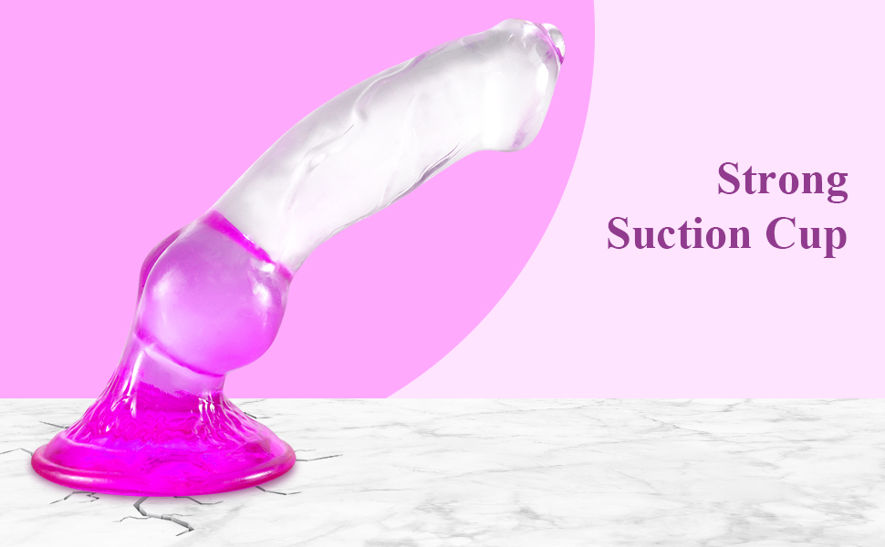 Анальний дildo Difemstoy з сильним соском, XXL, стимулятор G-точки, іграшки для дорослих для жінок, чоловіків, пар, фіолетово-прозорий