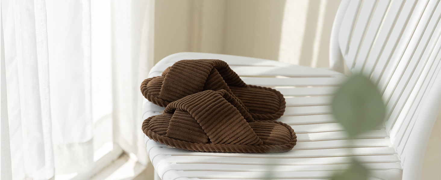 Жіночі домашні капці GOEWY з ефектом пам'яті (Memory Foam), текстильні тапочки з відкритим носком та бантом, протиковзальна підошва, рожеві, розмір 36/37 EU