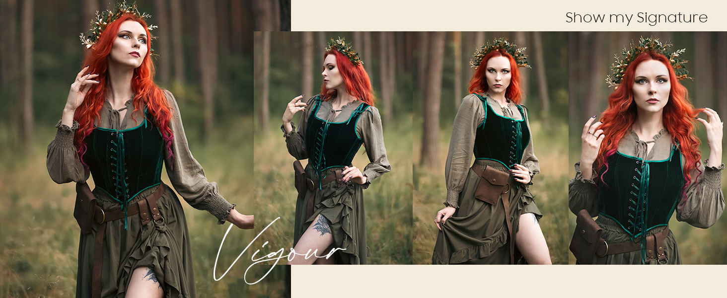 Кросет SCARLET DARKNESS у стилі Ренесанс з мереживом та шнурівкою, вечірній бюстєль з оксамиту, червоне, 44