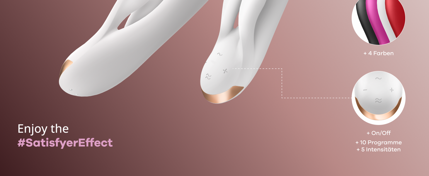 Вібратор Satisfyer Double Flex Connect з Bluetooth-додаток | Інтимні іграшки для жінок | Водонепроникний (IPX7) | Силікон преміум-якість | Заряджається | Один розмір (білий)