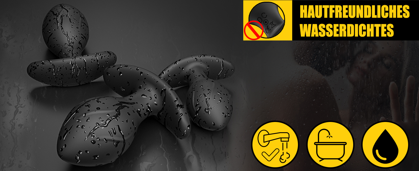 Набір анальних пробок Meeteel (4 шт.) з силікону з 12 режимами вібрації та 3 розмірами. Підходить для чоловіків та жінок, стимуляція простати.