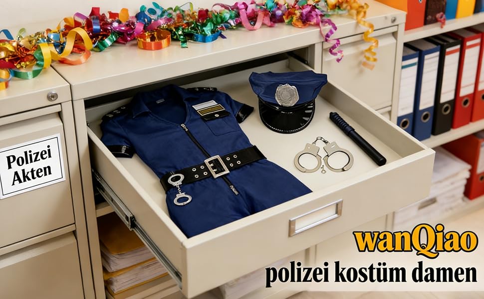 Костюм поліцейського для жінок, сексуальний - комплект з наручниками, кашкетом, жезлом та поясом. Розміри S-3XL, чорний, для Хелловіну, карнавалу, косплею