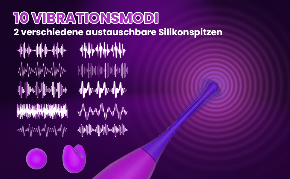 Вібратор для клітора та G-точки PINTLE, 10 режимів, силікон, для жінок та пар