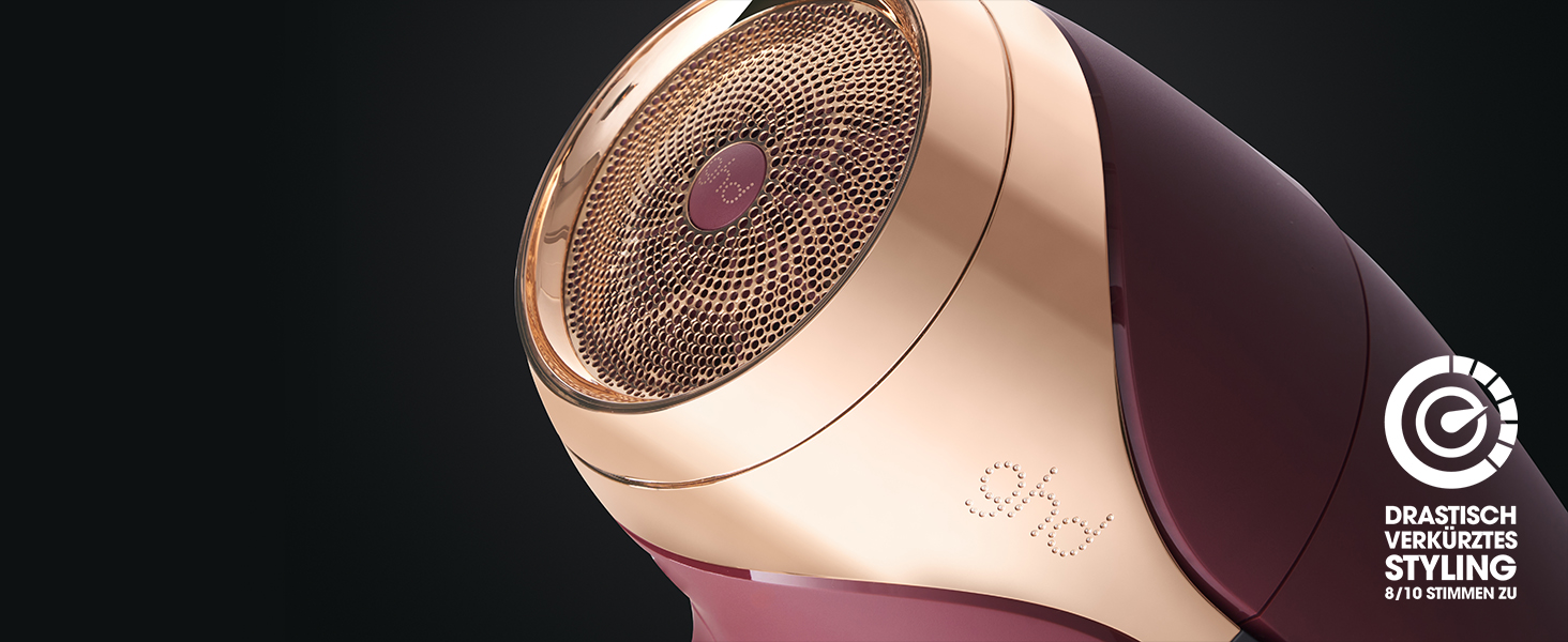 Професійний фен для волосся ghd Helios: швидке сушіння, низький рівень шуму, легка вага, для стілінгу та blowout (колір Bordeaux)