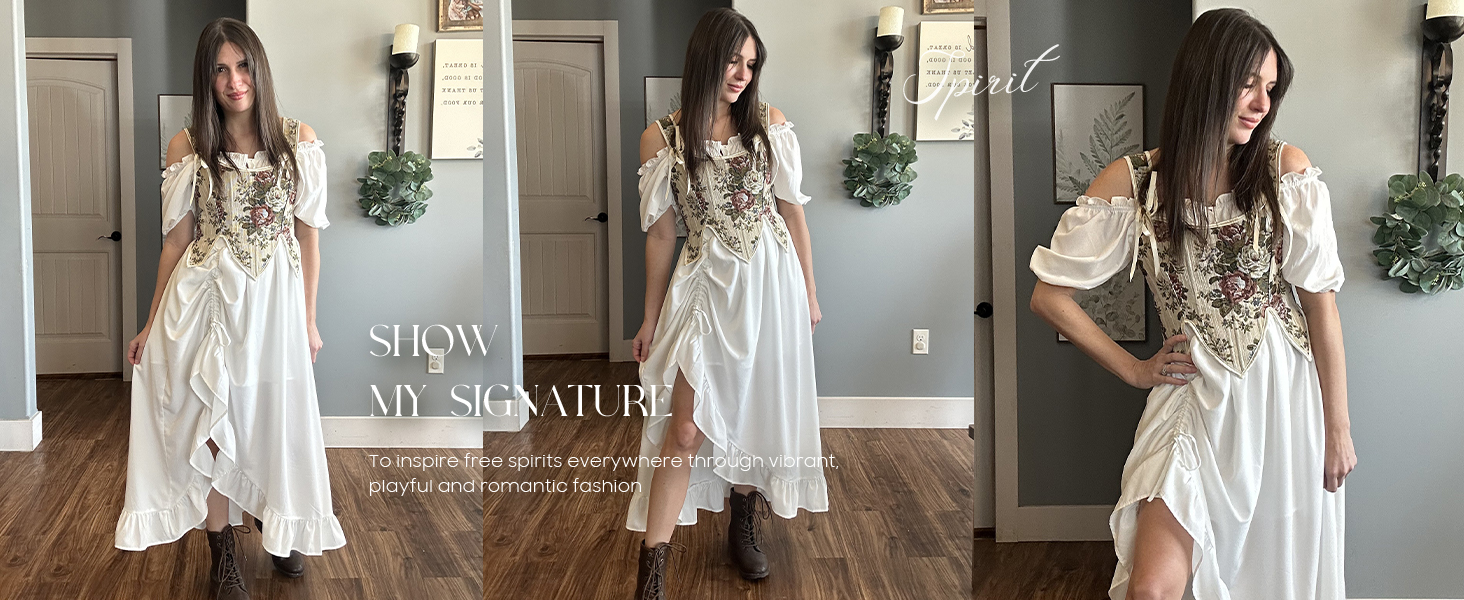 SCARLET DARKNESS Корсет жіночий у стилі Ренесанс з мереживом та квітковим принтом, рожевий, 44