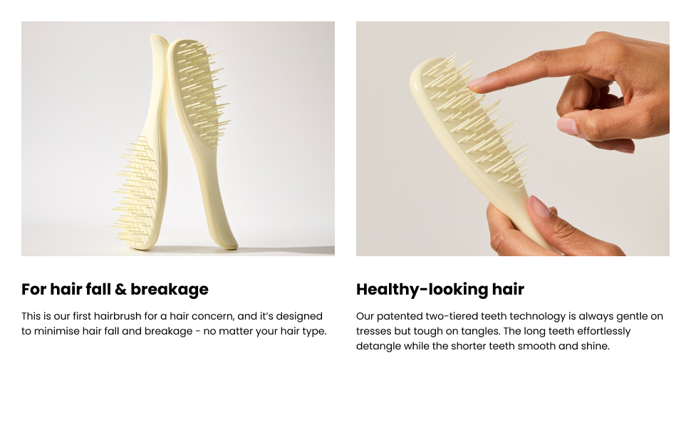 Гребінець-розчісувач Tangle Teezer Ultimate Detangler для вологого та сухого волосся, Chamille — для дбайливого розплутування та запобігання ламкості