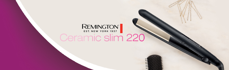 Випрямляч для волосся Remington Ceramic Slim S1510 з кераміко-турмаліновим покриттям для захисту та блиску
