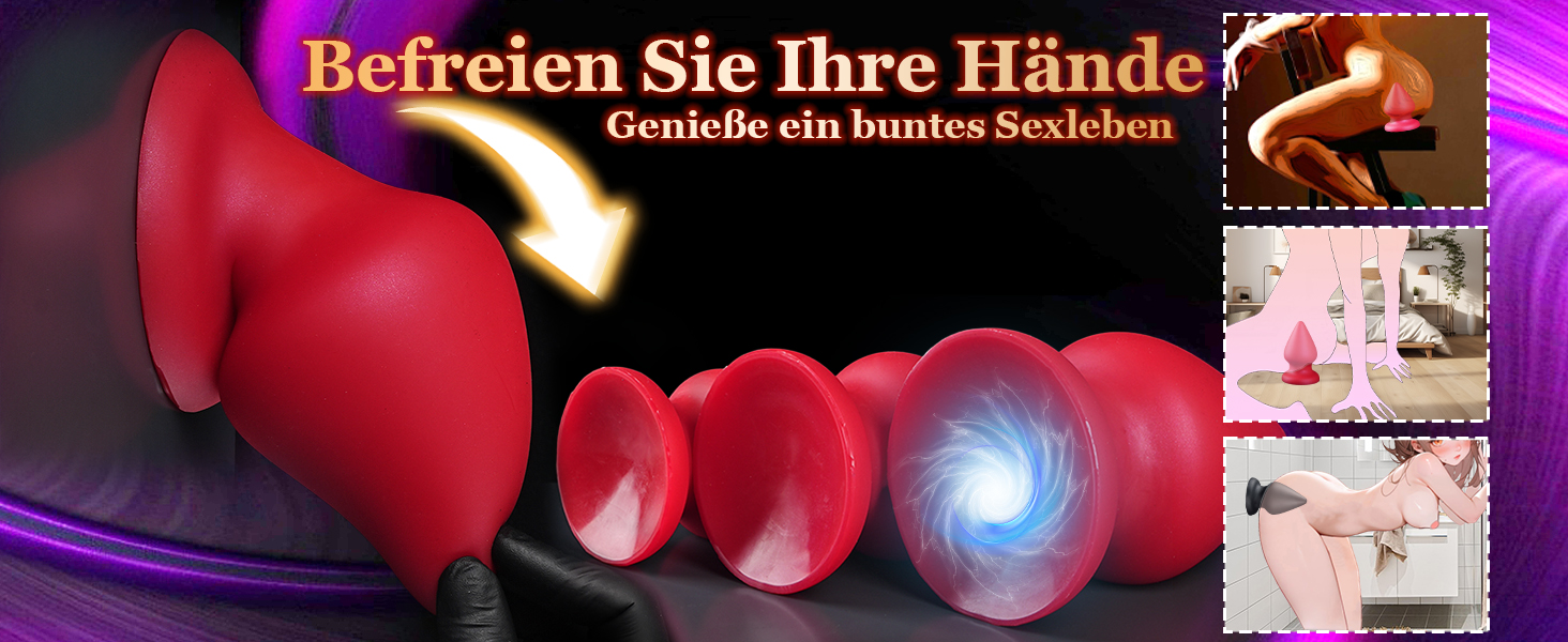 Анальний масажер для чоловіків та жінок Leyuye, XL, чорний