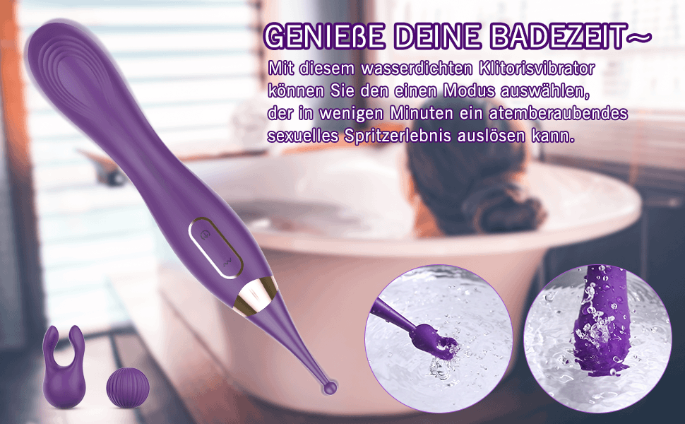 Вібратор G-точка високої частоти для жінок Adorime, водонепроникний стимулятор клітора, секс-іграшка для стимуляції клітора, вагінальної зони та сосків, для одного користувача