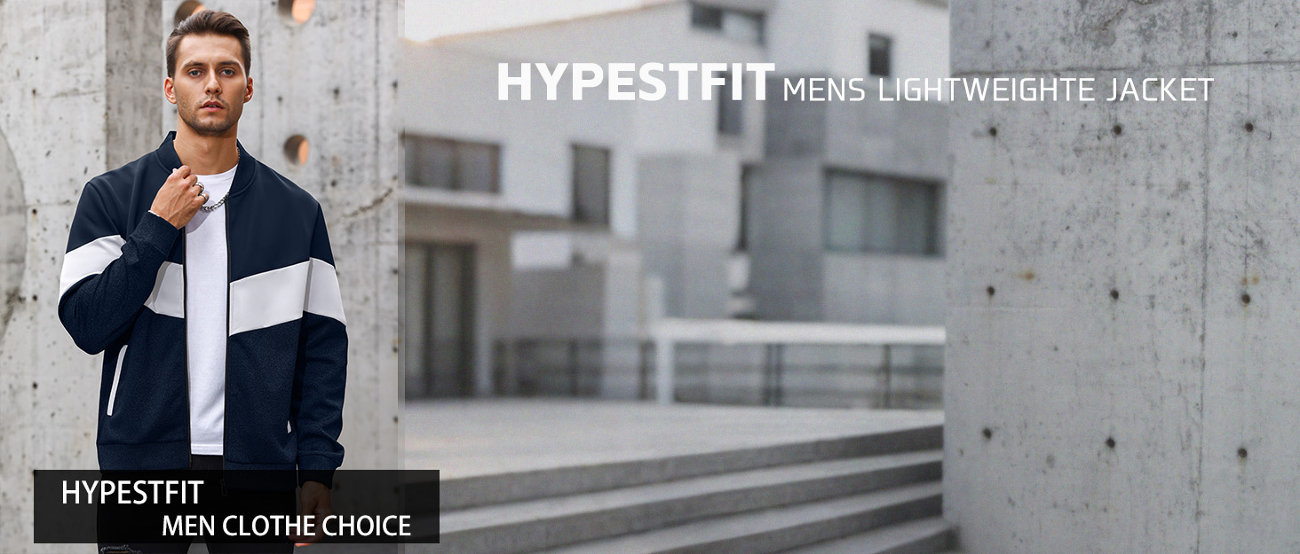 Чоловіча легка куртка-бомбер HYPESTFIT з кольоровими блоками, демісезонна, L, червоний/сірий/чорний
