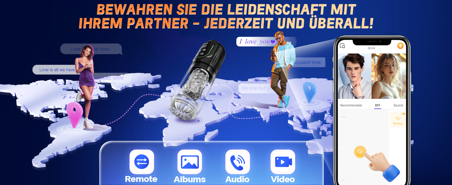 Електричний мастурбатор для чоловіків з телескопічною функцією, ротацією та функцією всмоктування. Реалістична імітація орального сексу, іграшка для чоловіків.