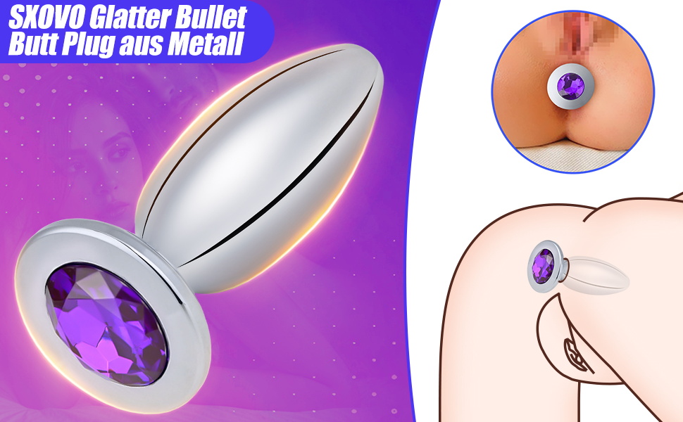 Анальний плагін з нержавіючої сталі з кулями для анусу - SM іграшка для жінок, пар, чоловіків