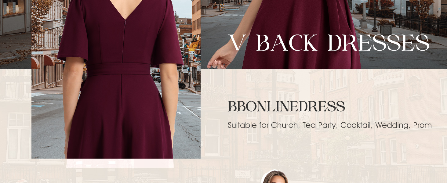 Сукня коктейльна Bbonlinedress жіноча з коротким рукавом, довжини міді, бордового кольору з поясом, для вечірок та весіль