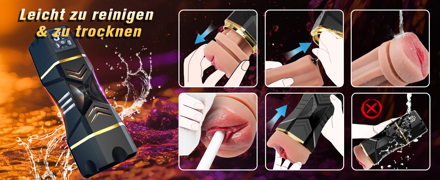 Електричний мастурбатор для чоловіків: мастурбатор-пімпа, іграшка для соло, 5 режимів всмоктування та 9 вібрацій