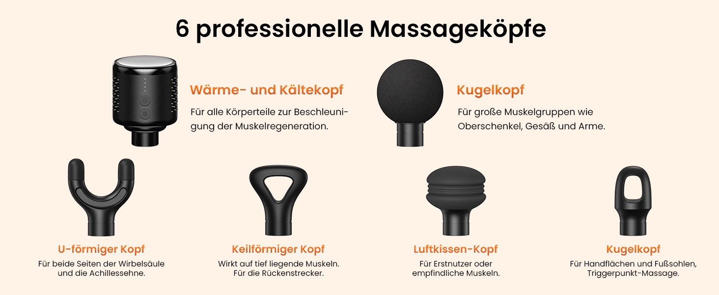 Перкусійний масажер Napre Massage Gun з функцією підігріву та охолодження, складаний масажний пістолет для тіла, спини та плечей, 32 рівні швидкості, 5 кутів нахилу, Gloss Black