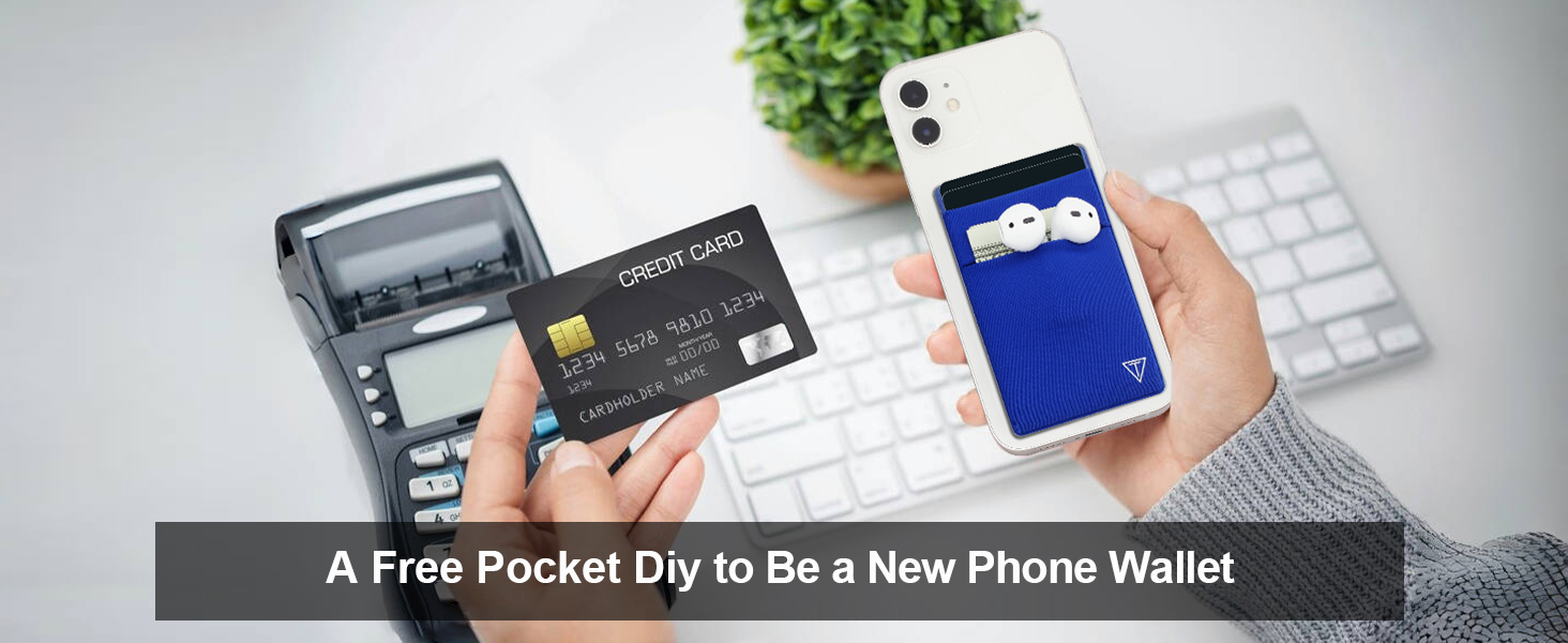Мінімалістичний RFID гаманець-картхолдер TOYFID з Pop-up механізмом та відділенням для монет, синій