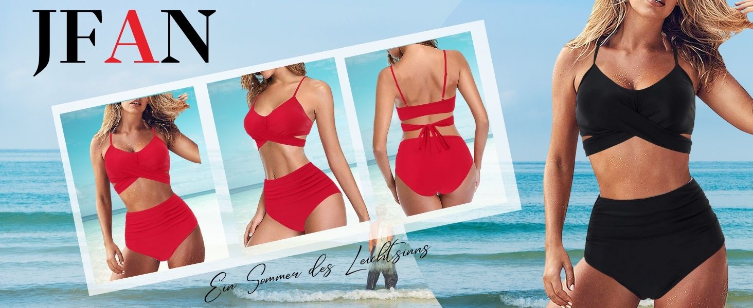 Бікіні жіночий з рюшами, комплект 2 шт. - топ з перехресною застібкою та пуш-ап, трусики з високою талією та зав'язками на спині, леопардовий принт, розмір XL