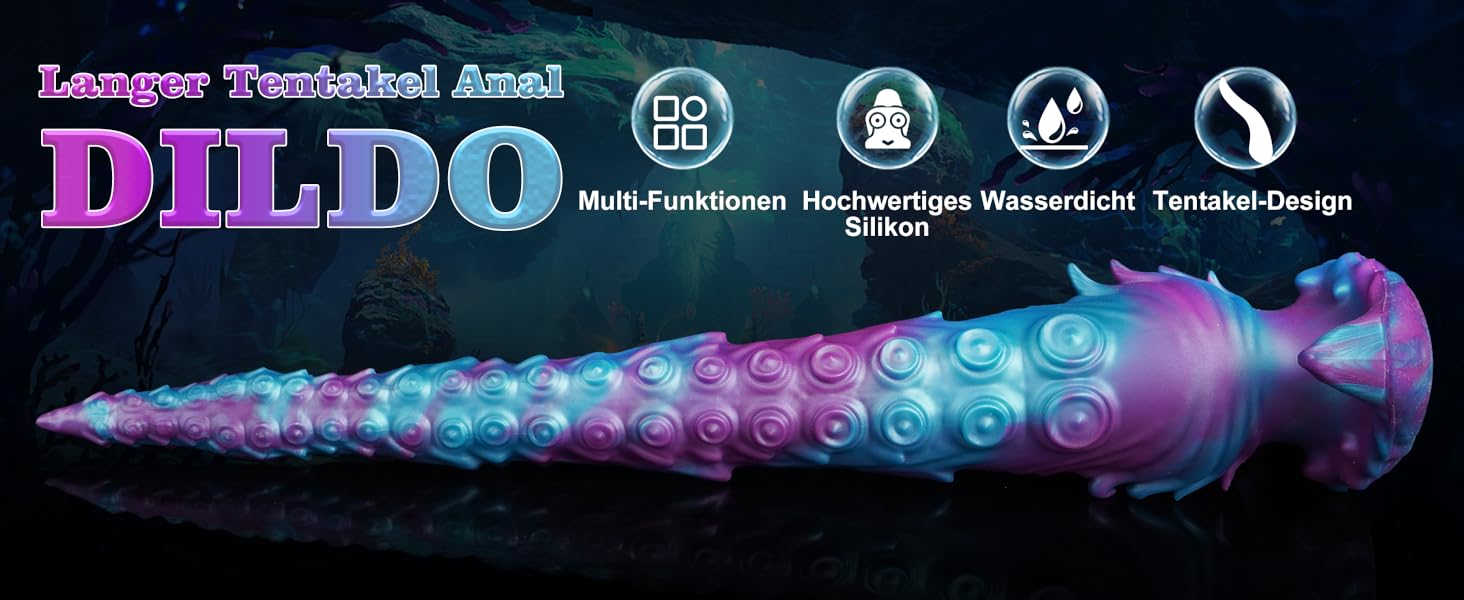 Анальний плаг-монстр XXL з силікону, 40 см, з підставкою - для досвідчених користувачів