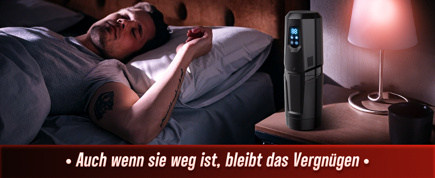 Мастурбатор для чоловіків KI-Interaktion з 7 режимами вібрації, ротацією та імітацією язика - секс-іграшка