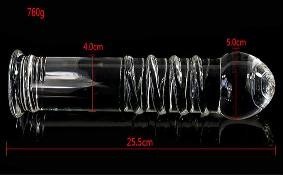 Скляний анальний дildo OnundOn - анальний плагін, 25.5 * 5 см