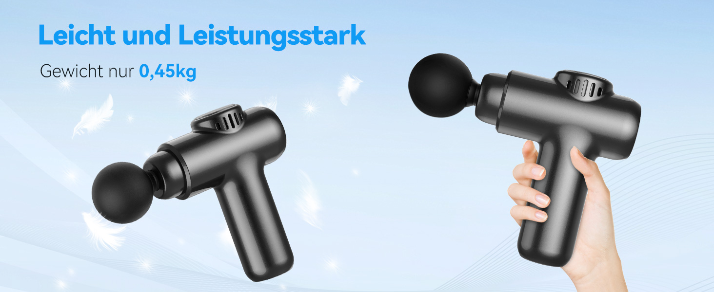 Міні-масажер перкусійний Mini Massage Gun для глибокого масажу тканин, 30 рівнів швидкості, LCD-дисплей, портативний пістолет від м'язового болю та скутості