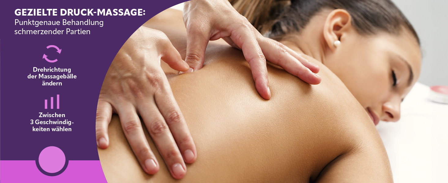 Масажер для шиї та плечей VITALmaxx Shiatsu з функцією підігріву, розминаючий масажер для спини та ніг, 8 ротаційних куль, сірий