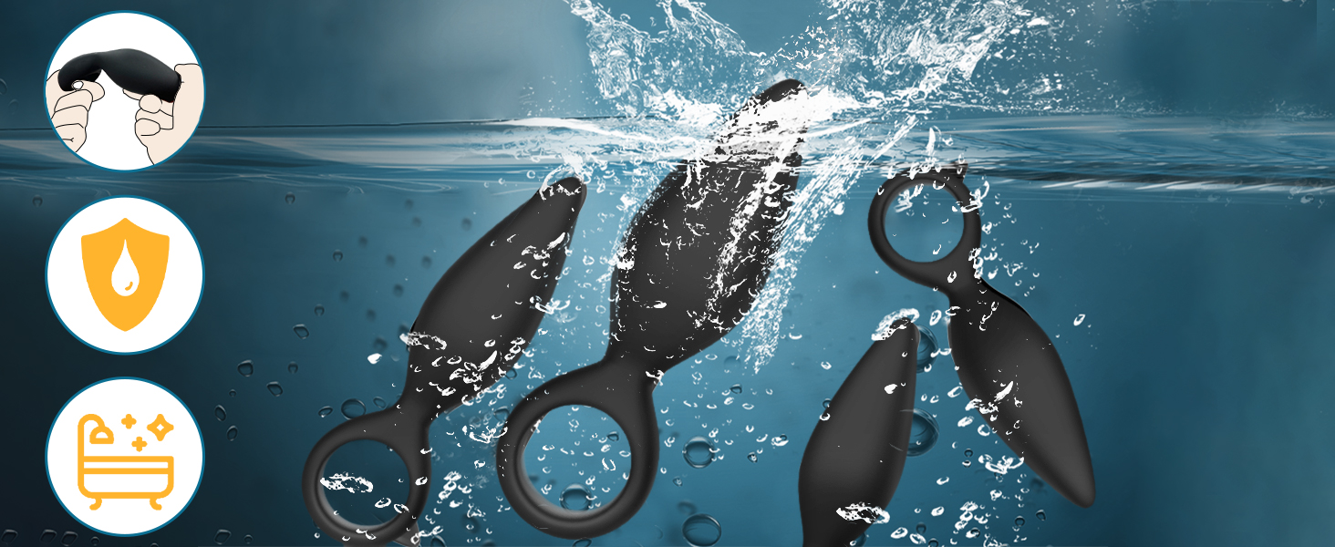 Анальний плагін набір 3 шт. для жінок та чоловіків, силіконовий, для початківців та досвідчених, секс-іграшка