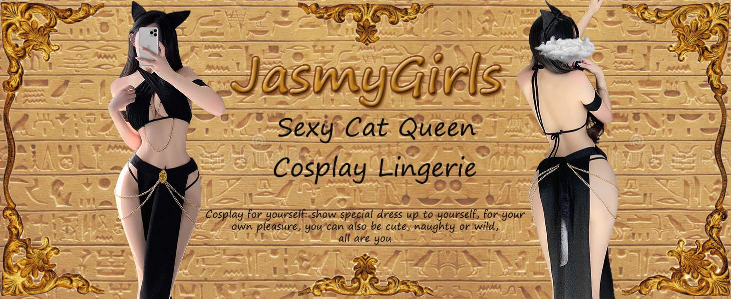 Костюм косплею ЯсміГерлз: Колібрі, Єгипетська Клеопатра, Принцеса Лея, Чорний, X-Small - Medium