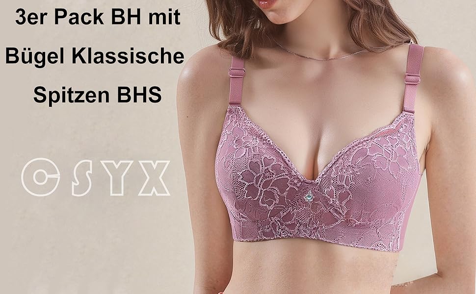 3 шт. комплект бюстгальтерів BHS для жінок з кісточками: класичний комплект, комфортний, безшовний, з підтримкою, для спорту та сну. Ідеально для великих грудей, повсякденного носіння, йоги. BHS, 90B, J09#