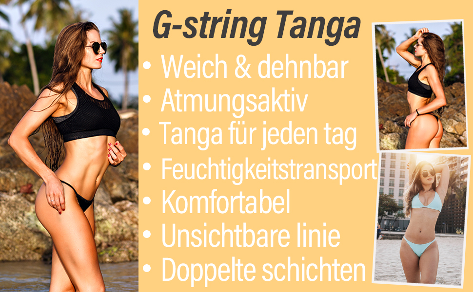 Сексуальні жіночі стрінги KUKU PANDA 6 шт. набір - безшовні труси, стрінги, кольори: чорний, білий, червоний, леопард