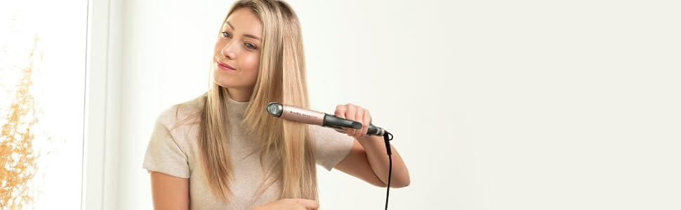 Випрямляч для волосся 2в1 Cecotec RitualCare 1000 Ceramic з кератином та аргановою олією, регулювання температури 120-220°C, функція завивки, керамічні пластини