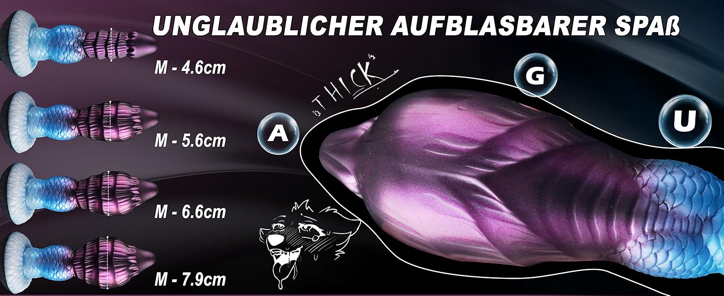 Анальний дилдатор Monster Knot Dildo для чоловіків та жінок, BDSM, стимуляція простати, зелений/блакитний