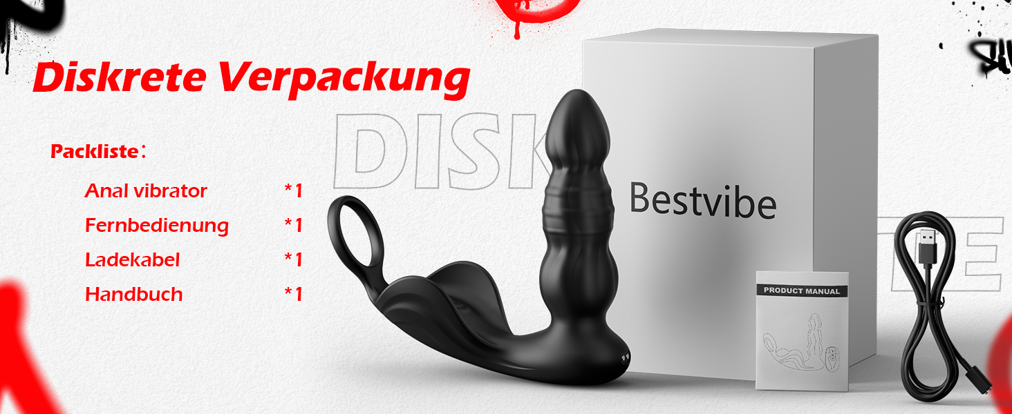 Вібратор для чоловіків для стимуляції простати, анальний плагін з кільцем, 3 режими, 10 вібрацій. Іграшки для дорослих, для пар.