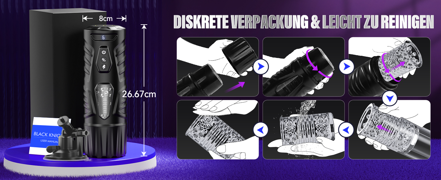 Мастурбатор Honeyexp Sexmaschine з 7 режимами, телескопічною функцією та керуванням через додаток для чоловіків