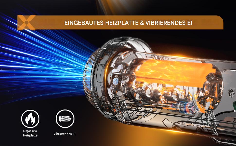 Електричний мастурбатор для чоловіків - чаша з насосом, вібрацією та підігрівом. Масажер для статевих органів