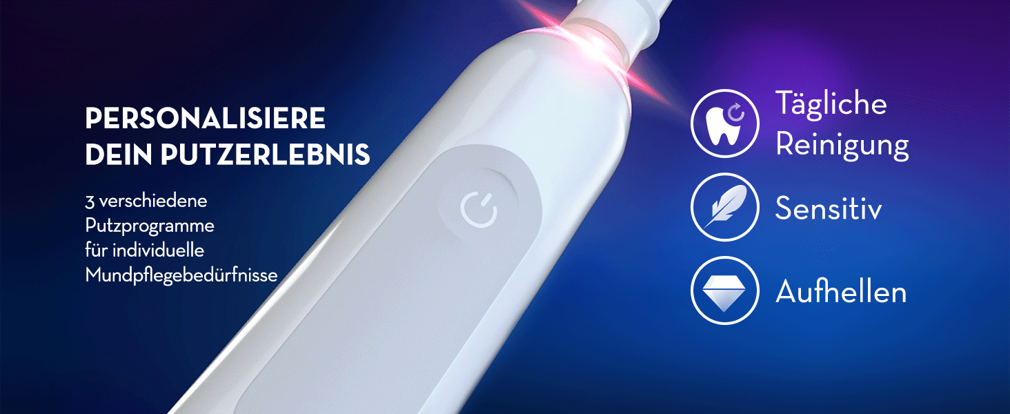 Електрична зубна щітка Oral-B Pro 3 3500 Edition, чорна, з дорожнім футляром та набором насадок (3 шт.)