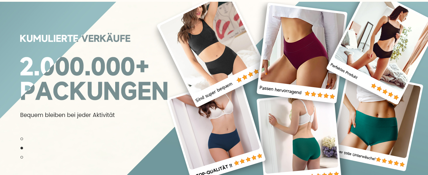 Танстік (TANSTC) труси жіночі 5 шт. бавовна, висока талія, дихаючі, м'які, XXL, червоний+синій+зелений+сірий+чорний