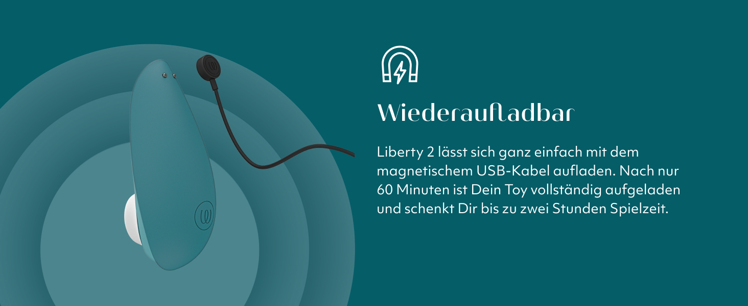 Womanizer Pleasure Air Toy: Вібратор для клітора з 8 рівнями інтенсивності, водонепроникний, перезарядний, для жінок та пар, колір – шавлія (Petrol, Liberty 2)