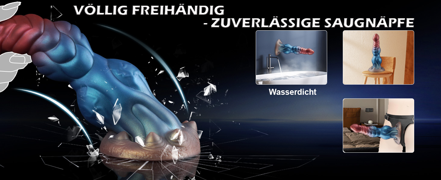 Анальний вібратор-джіґа Monster Dildo з нагріванням, 10 вібрацій та 5 режимів, для чоловіків та жінок
